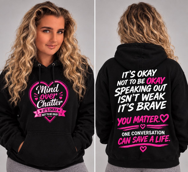 Mind Over Chatter T-shirt and Hoodie Pink Edition